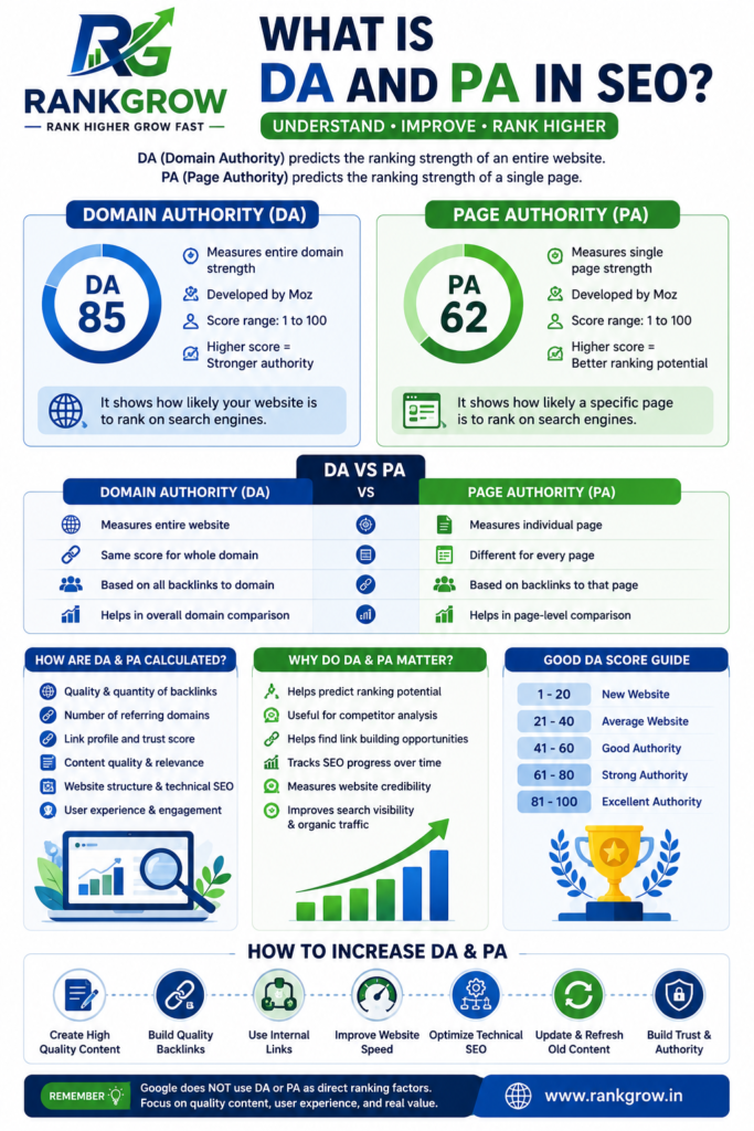 what is da and pa in seo
